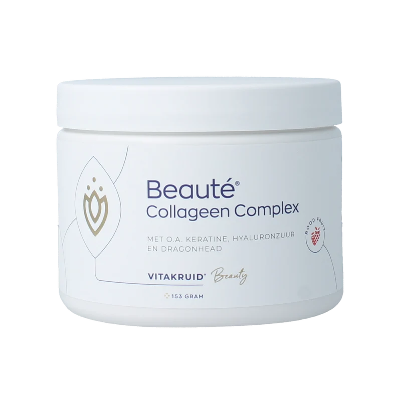 Vitakruid Beaute collageen rood fruit keratine hyaluronzuur 153.00 Gram