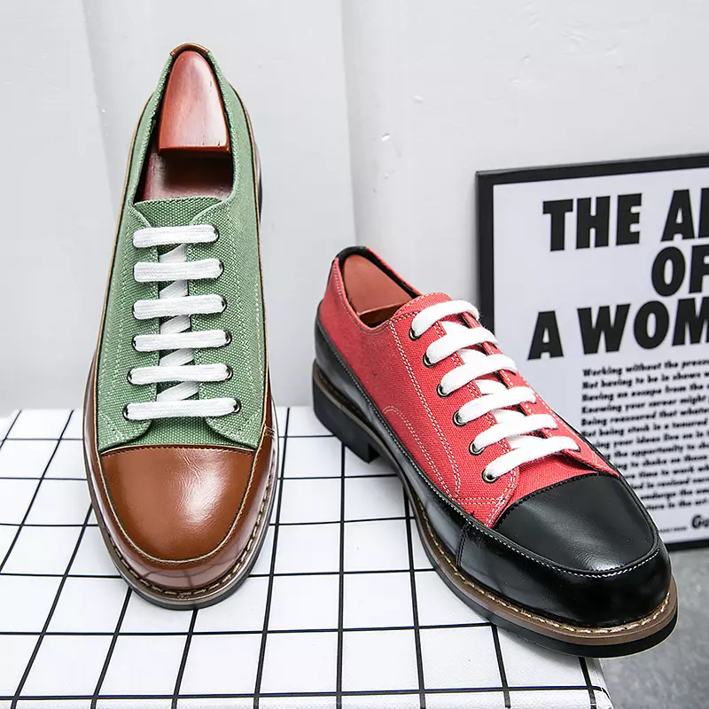 Oxford schoenen jonge mannelijke hak plateauzolen