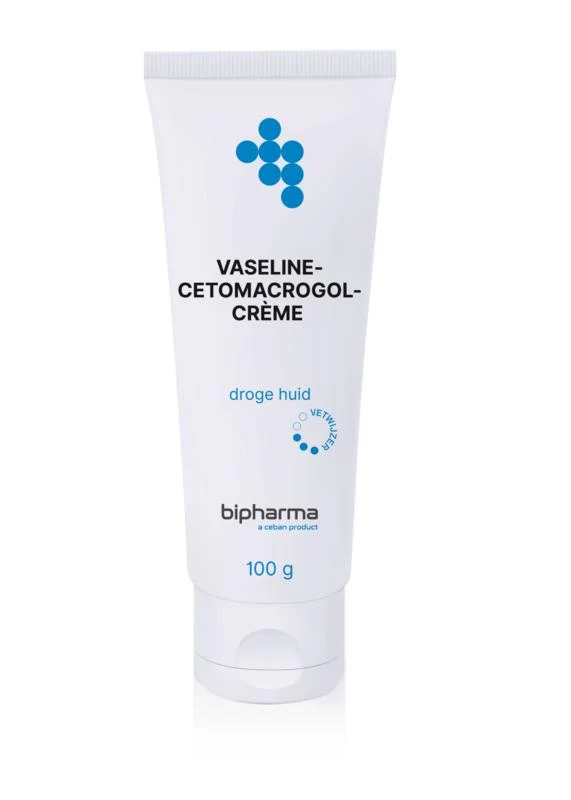 Bipharma Vaseline-cetomacrogolcreme losse tube 100.00 Gram
