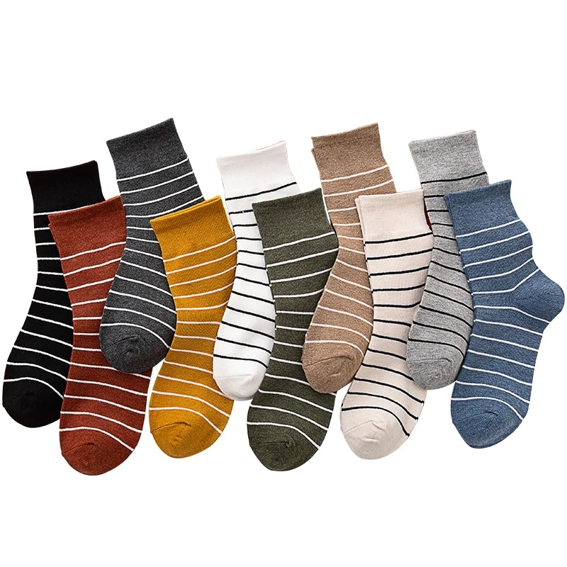 Katoenen sokken 10 paar - C4B 04 Middle Tube Style