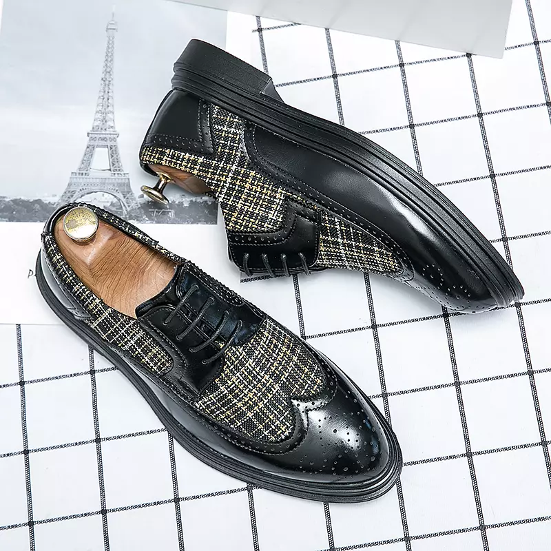 Oxford Formele Schoenen Heren Zakelijke Banket Lederen Schoenen