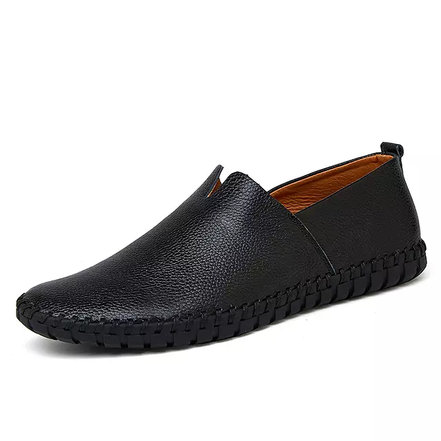 Koeienhuid zachte lichtgewicht loafers heren casual schoenen