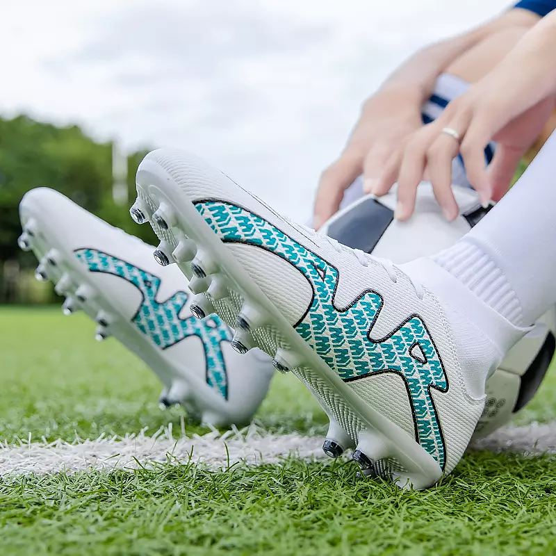 Heren hoge, lichte antislip voetbalschoenen