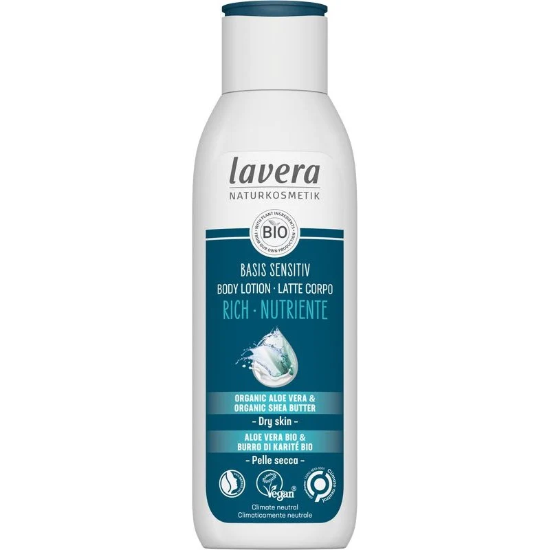 Lavera Basis Sensitiv bodylotion rich bio 250 Milliliter