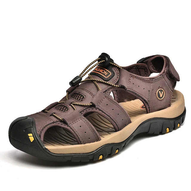 Mode Heren Lederen Sandalen Zomer Grote Maat Slipper