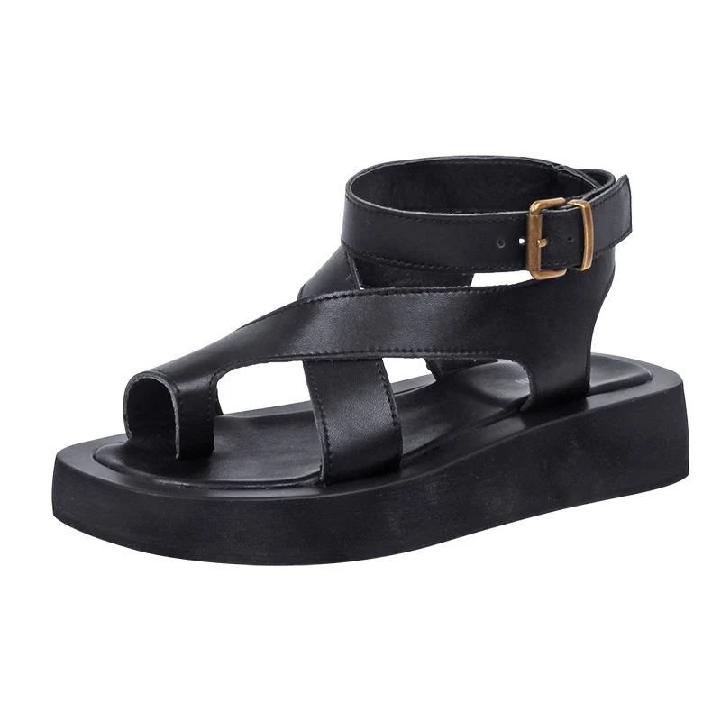 Zomer Clip Teen Sandalen Dames Romeinse Dames Schoenen Lederen Sandalen