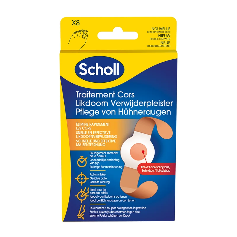 Scholl Likdoorn verwijderpleisters 8.00 Stuks