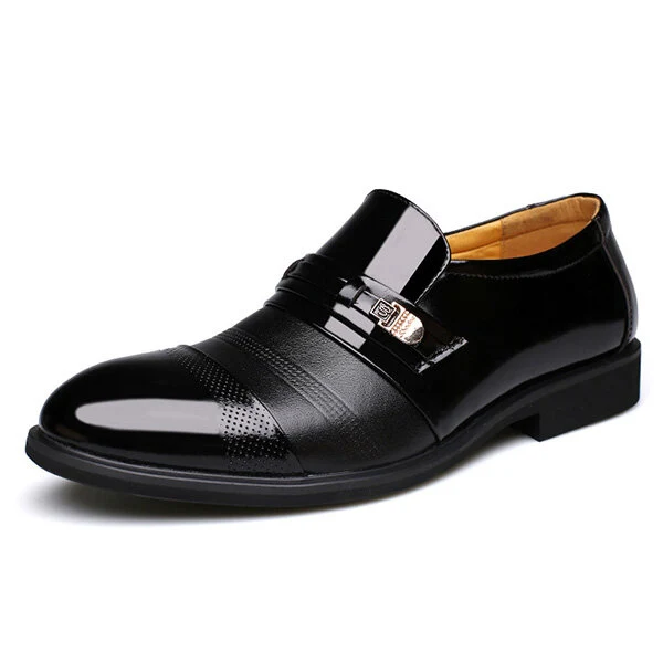 Zwarte formele herenschoenen | Klassieke leren geklede schoenen Australië