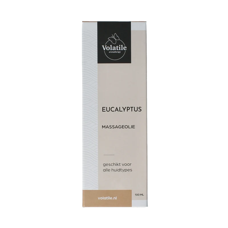 Volatile Massageolie eucalyptus glas met pomp 100.00 Milliliter