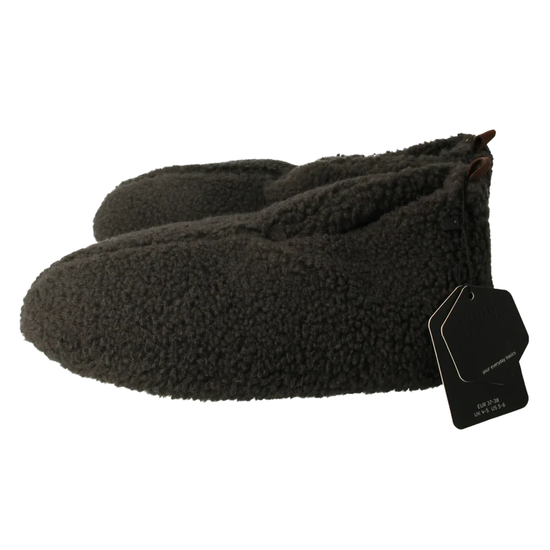 Apollo Slof dames teddy antraciet 37/38 1.00 Paar