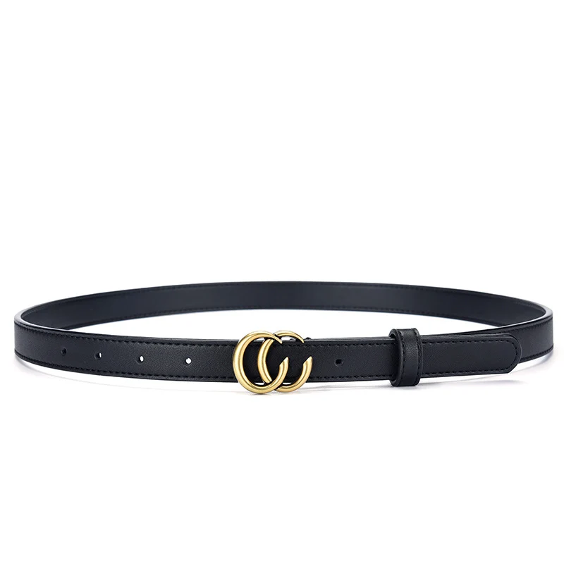 Retro dubbele C net Celebrity paar lederen riem