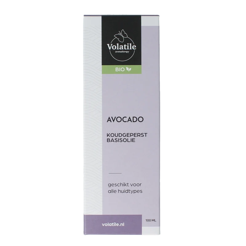 Volatile Avocado koudgeperst basisolie bio glazen fles 100.00 Milliliter