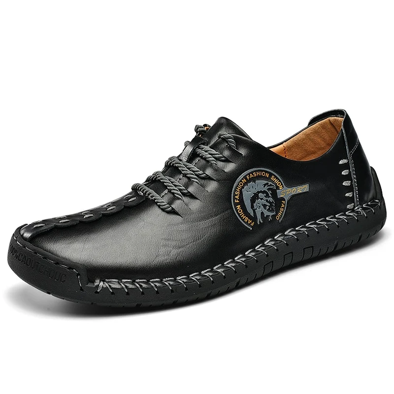 Plus Size Mode Mannen Schoenen Split Lederen Mannen Schoenen Casual Comfortabele Mannen Loafers Flats Schoenen Ademende Schoenen Mannen