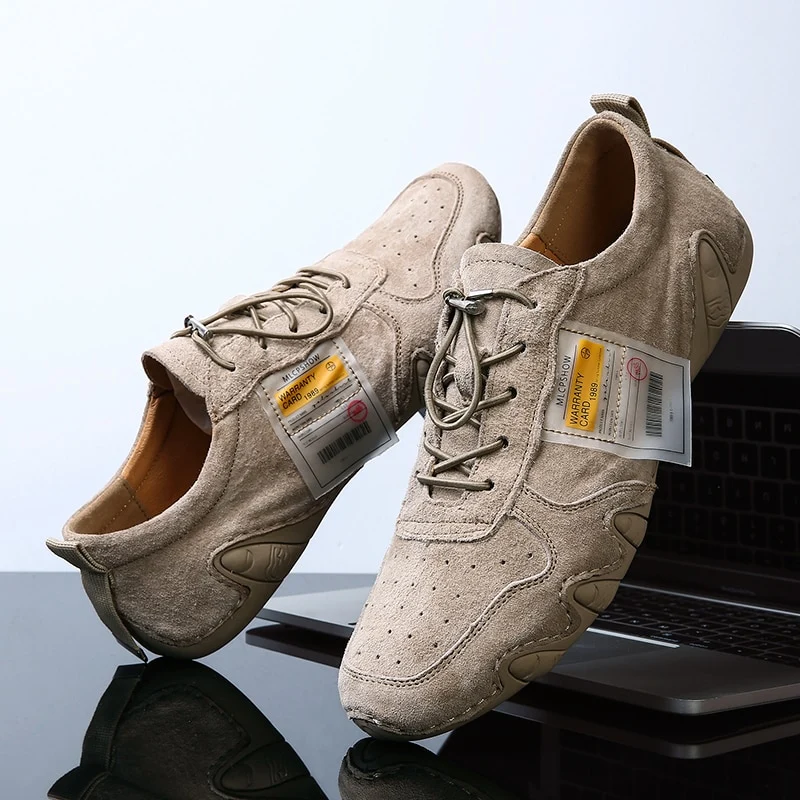 Suède lederen schoenen mannen loafers klassieke octopus casual lederen mannen schoenen kwaliteit mannen flats wandelen Lace-up man schoenen