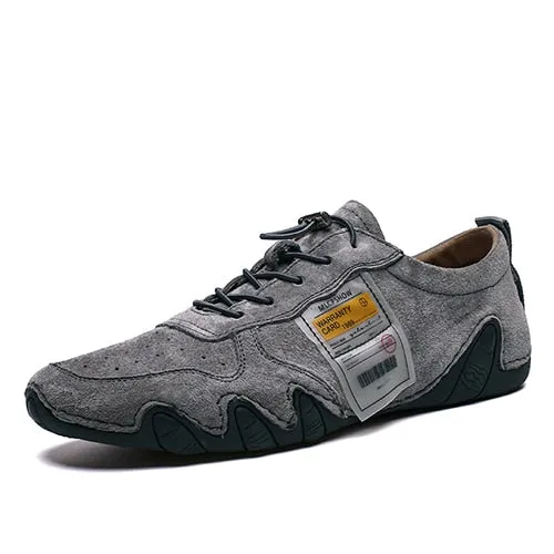 Suède lederen schoenen mannen loafers klassieke octopus casual lederen mannen schoenen kwaliteit mannen flats wandelen Lace-up man schoenen