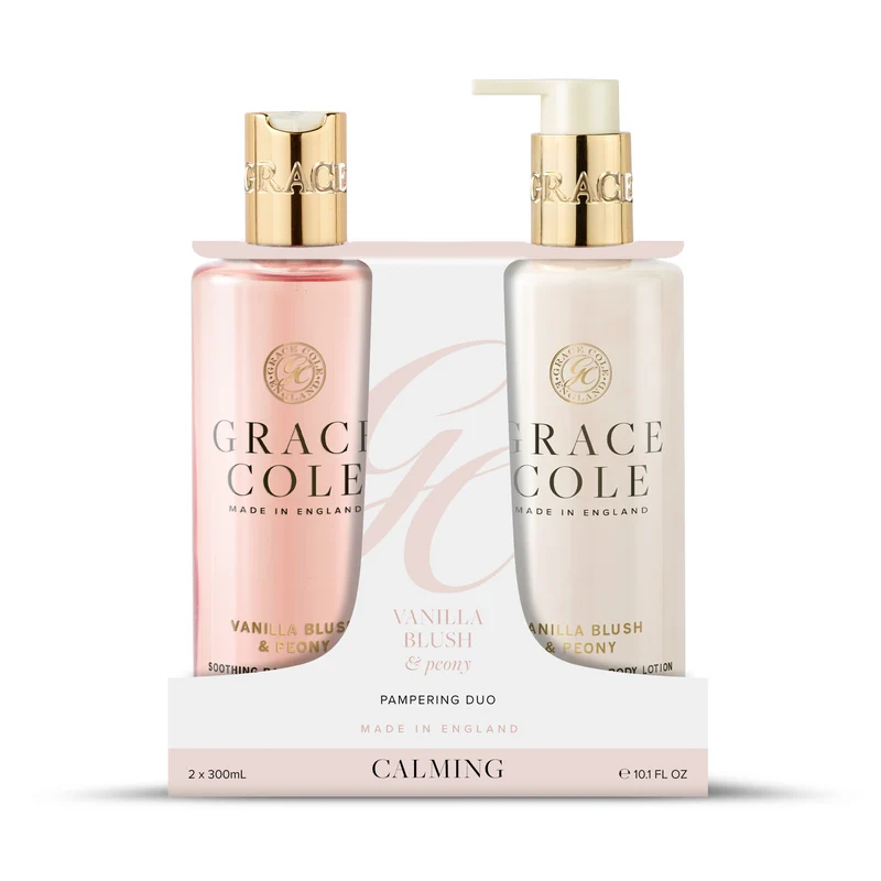 Grace Cole Vanilla blush & peony bodycare duo 2.00 Stuks