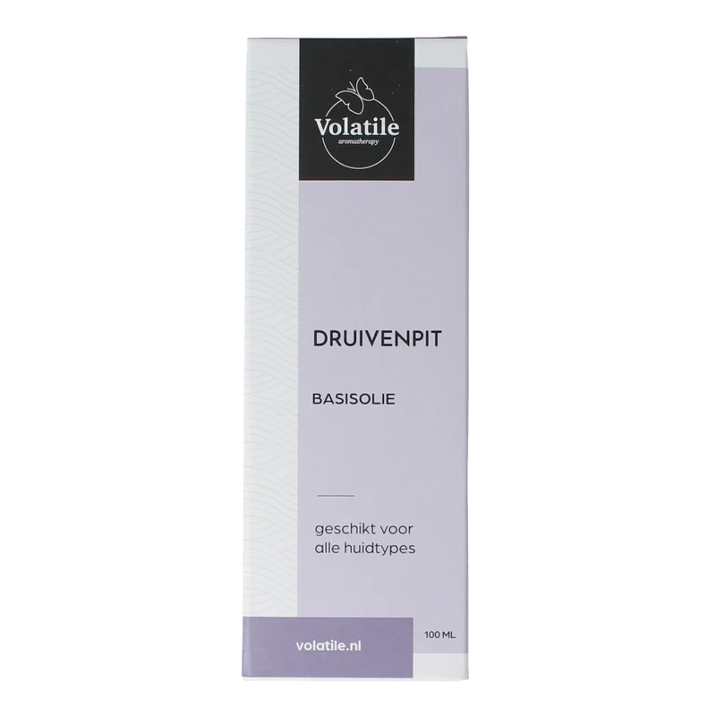 Volatile Druivenpit basisolie glazen fles 100.00 Milliliter
