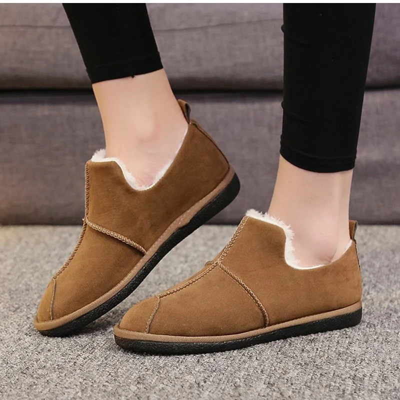 Loafers Winter Warme platte schoenen