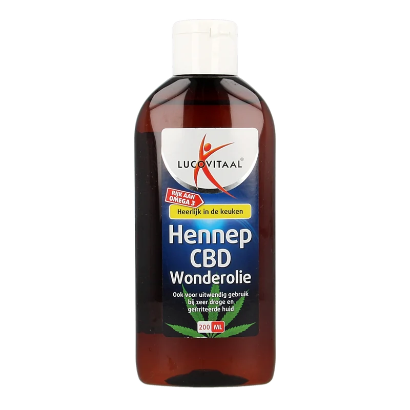 Lucovitaal Hennep CBD huidwonder olie 200.00 Milliliter