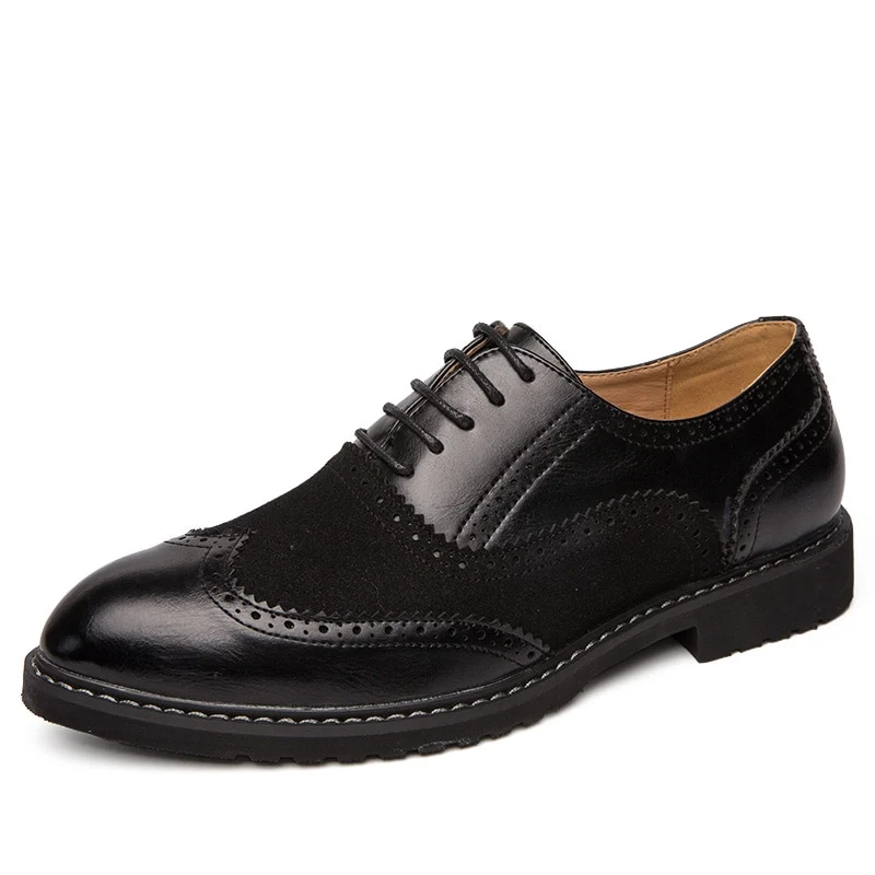 Herenschoenen van leer met volledige brogue-details | Formele schoenen Australië