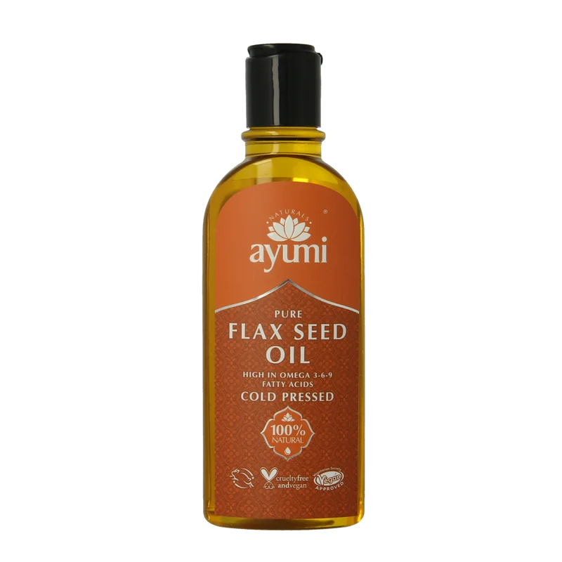 Ayumi Pure flax seed oil cold pressed 150.00 Milliliter