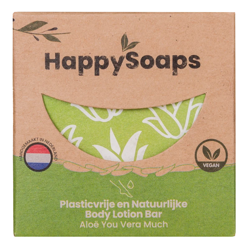 Happysoaps Bodylotion bar aloe you vera much 70 Gram