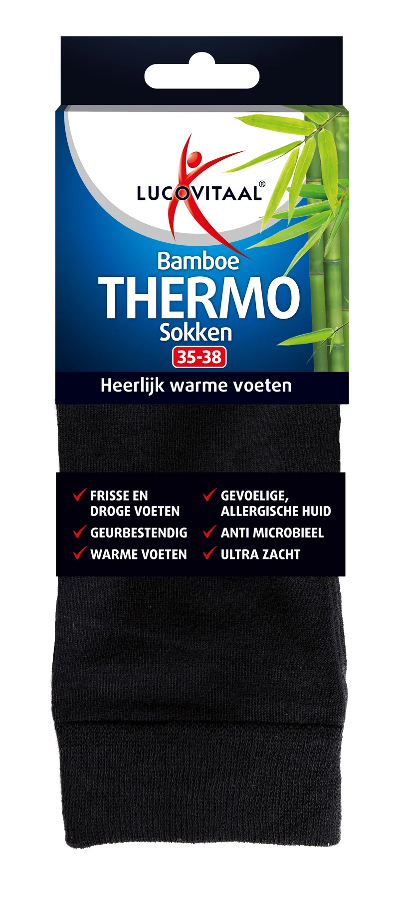 Lucovitaal Bamboe thermosok maat 35-38 1.00 Paar