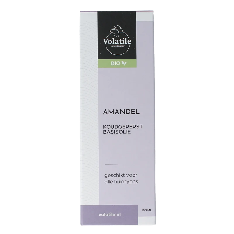 Volatile Amandel koudgeperst basisolie bio glazen fles 100.00 Milliliter