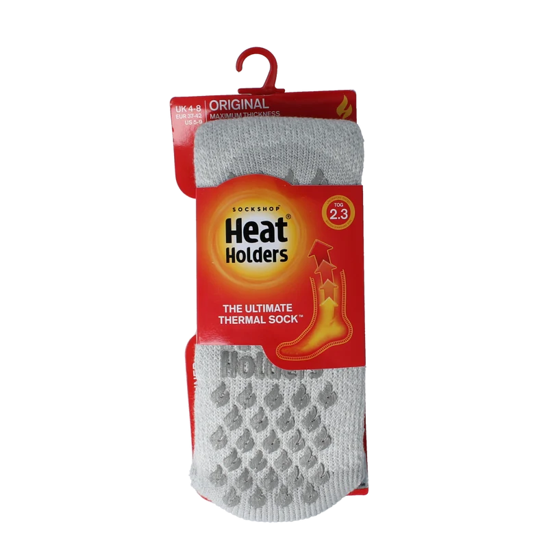 Heat Holders Anti slip socks silver grey 37-42 1.00 Paar