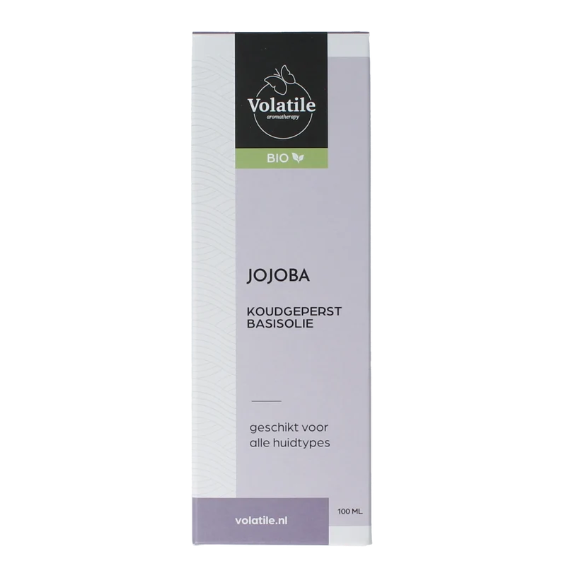 Volatile Jojoba koudgeperst basisolie bio glazen fles 100.00 Milliliter