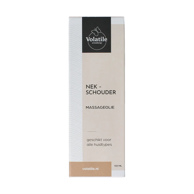 Volatile Massageolie nek/schouder glas met pomp 100.00 Milliliter