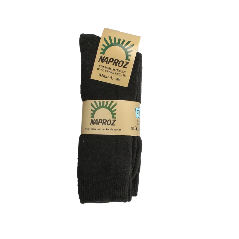 Naproz Thermo sokken zwart maat 47-49 3.00 Paar