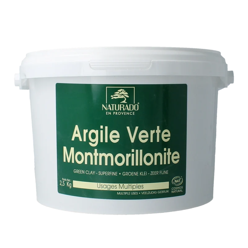 Naturado Groene klei montmorillon emmer 2500.00 Gram