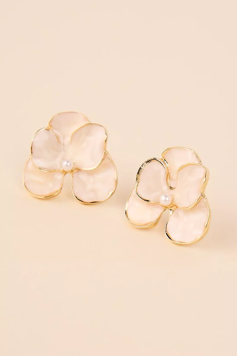 Orchid Flower Earrings