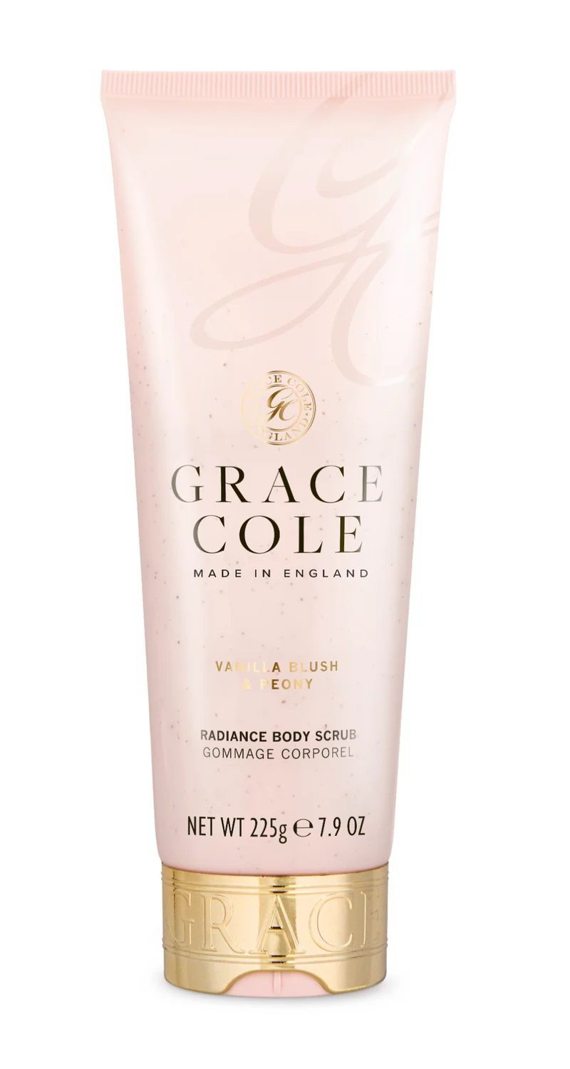Grace Cole Vanilla blush & peony radiance body scrub 225.00 Gram
