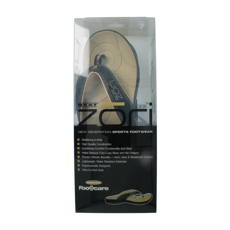Zori Teenslippers zwart maat 7 38 2/3 tot 39 2/3 1.00 Paar
