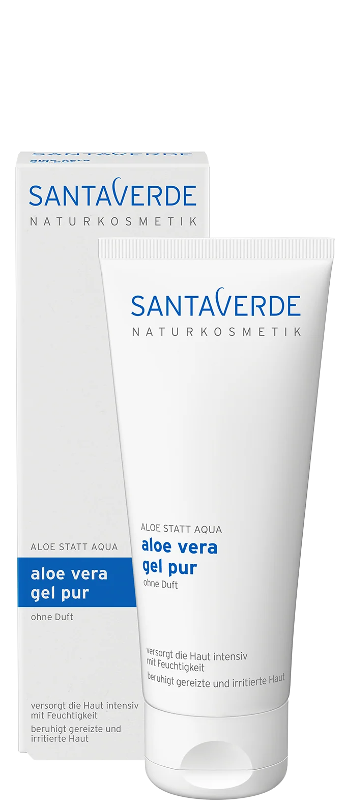 Santaverde Aloe vera pure gel parfumvrij 100 Milliliter