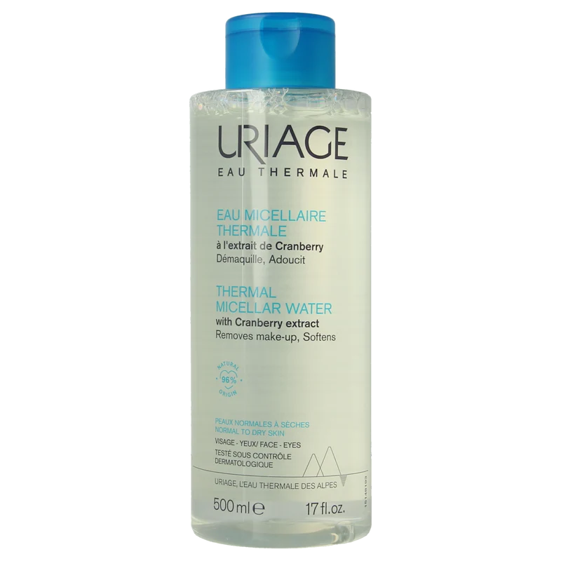 Uriage Thermal micellar water normale/droge huid 500.00 Milliliter
