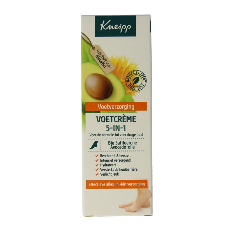 Kneipp Foot care voetcreme 5-in-1 75.00 Milliliter