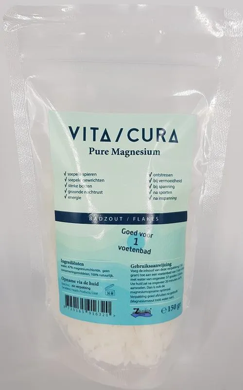 Vitacura Magnesium voetbadzout 150.00 Gram