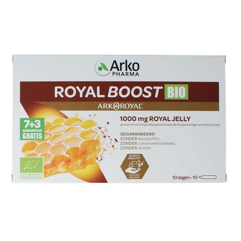 Royal Boost Royal Jelly boost (7 + 3) 15ml per ampul bio 10.00 Ampullen